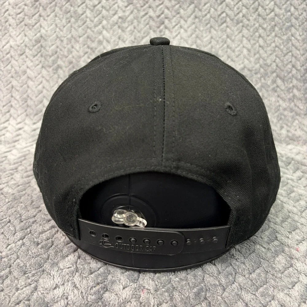 Outdoor Cap 5-hour Energy Black Snapback Hat OC871 Yellow Logo Baseball Cap